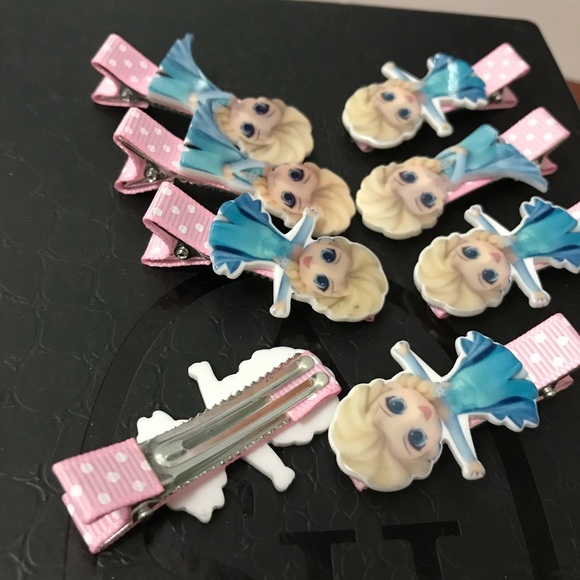 Frozen Elsa Cute Hair Clips - Picture 3 of 5